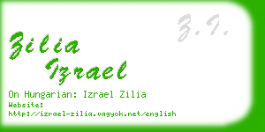 zilia izrael business card